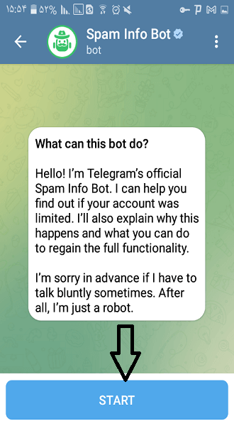 رفع ریپورت تلگرام باربات
