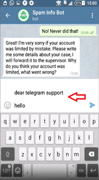رفع ریپورت تلگرام با ربات