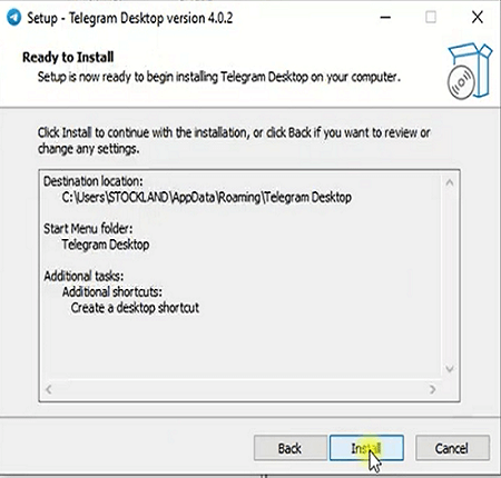 نصب برنامه تلگرام روی ویندوز از طریق نرم افزار