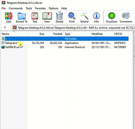 نصب برنامه تلگرام روی ویندوزاز طریق نرم افزار