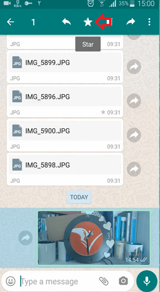 روش های ستاره دار کردن پیام در واتساپ
