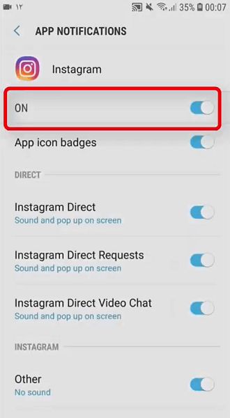 نحوه بی صدا کردن اینستاگرام در تلفن همراه